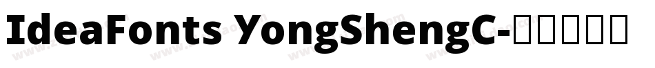 IdeaFonts YongShengC字体转换